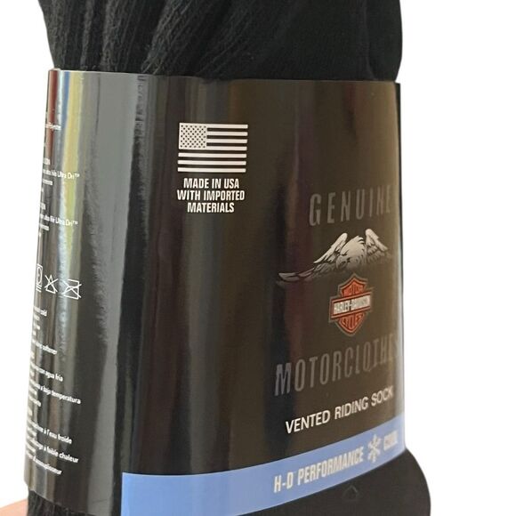 Harley-Davidson Patriotic Vented Riding Sock Bundle, 2 Packs, 4 Pairs, L, NWT - Picture 8 of 10